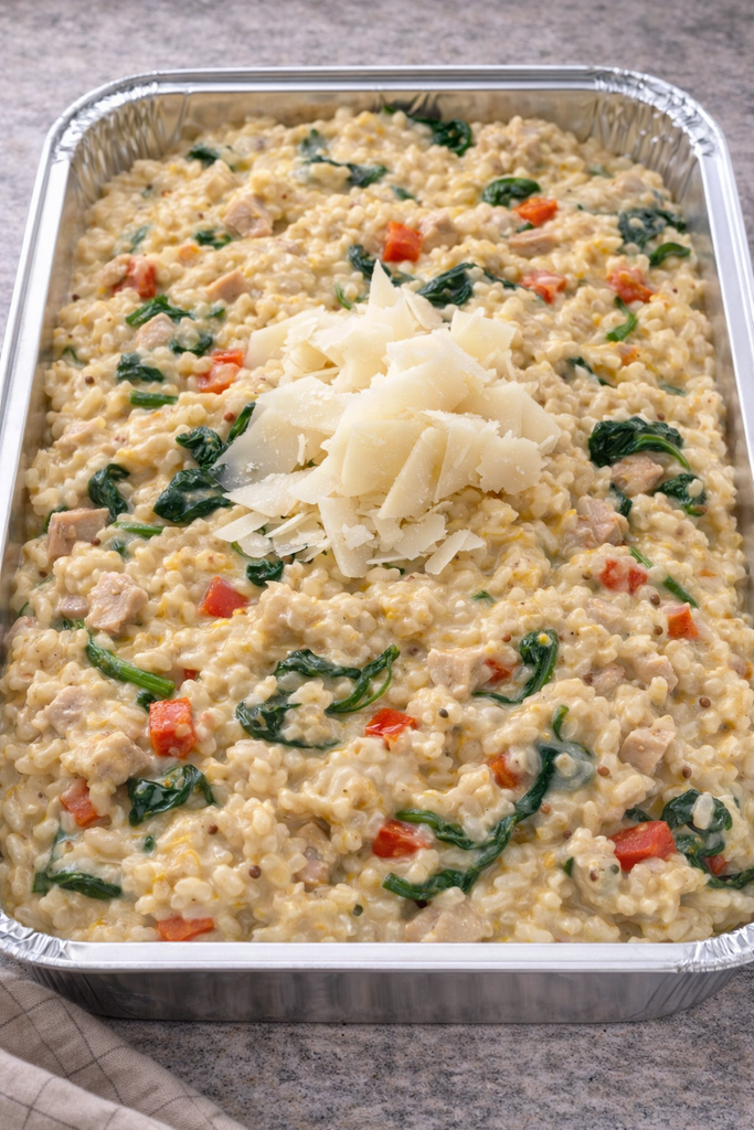 Chicken, Bacon, Spinach & Capsicum Risotto, Family Size (GF)