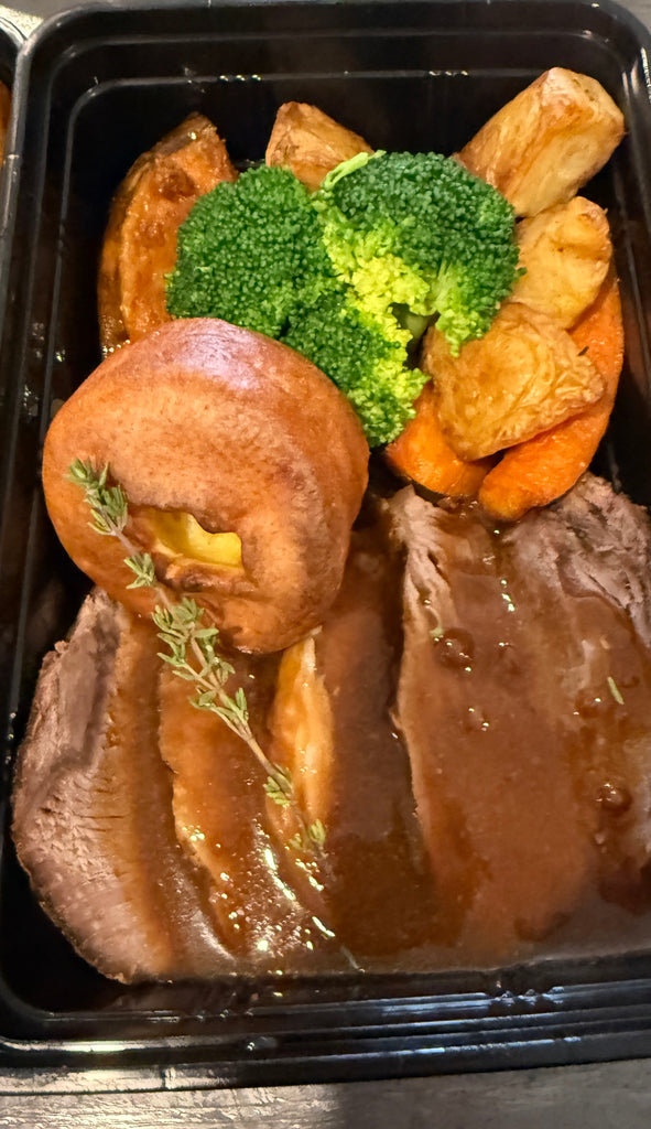 Roast Beef with All the Trimmings & Yorkshire Pudding