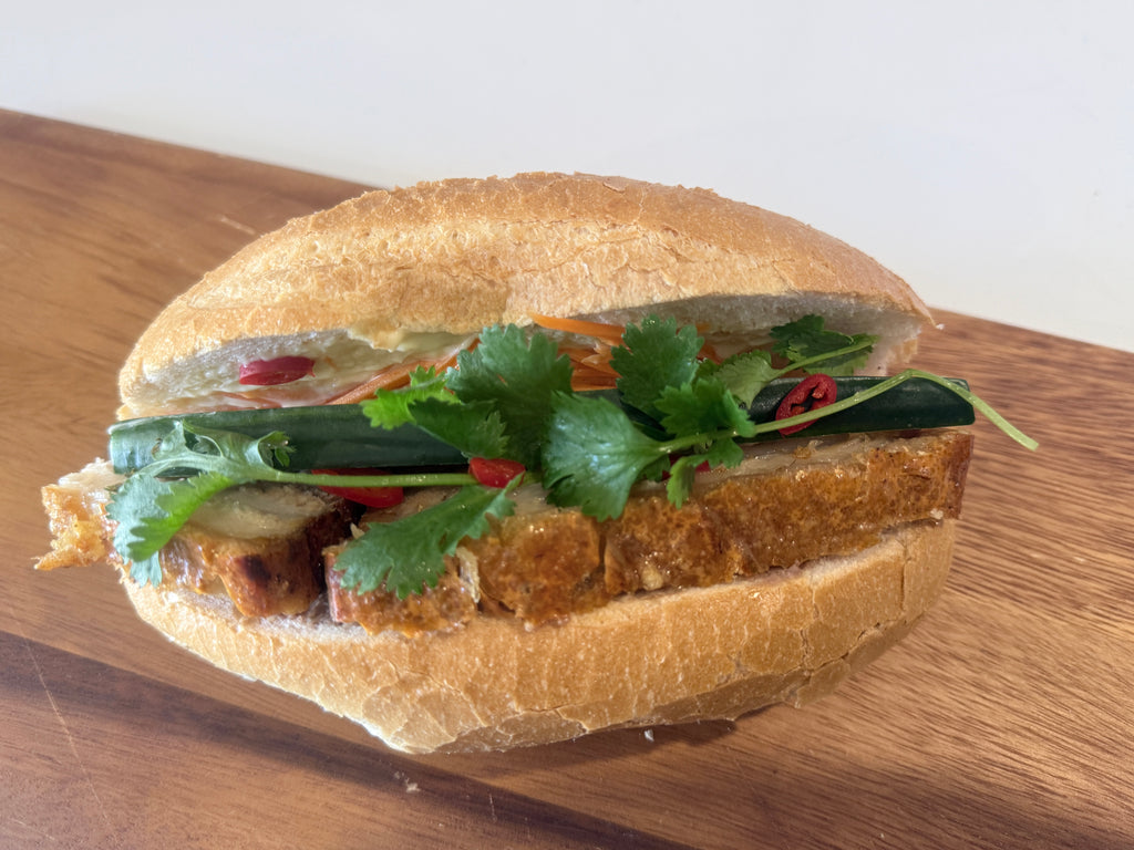 Mini Crispy Pork Belly Bánh Mì Roll