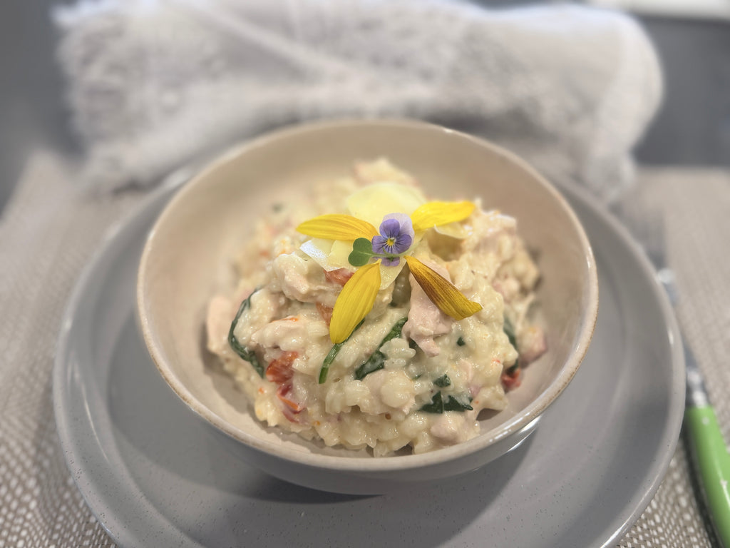 Chicken, Bacon, Spinach & Capsicum Risotto (GF)