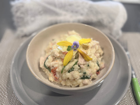 Chicken, Bacon, Spinach & Capsicum Risotto (GF)